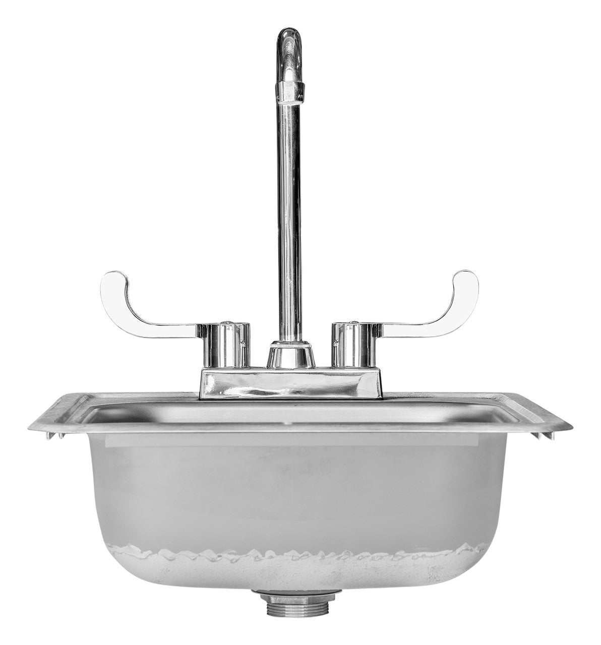 SummerSet 15x15" Stainless Steel Drop-in Sink & Hot/Cold Faucet