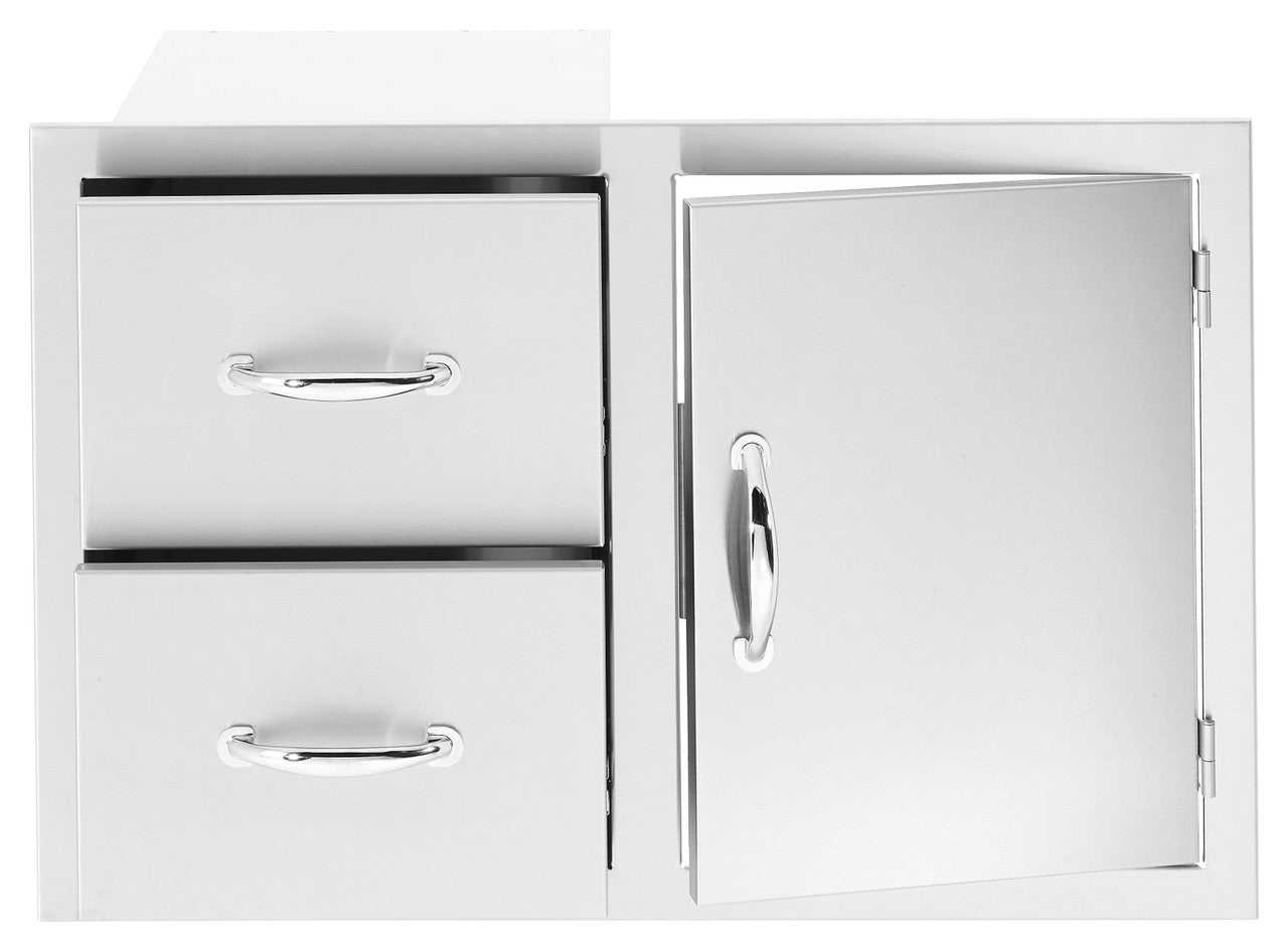 SummerSet 42-inch North American Stainless Steel 2-Drawer & Access Door Combo (SSDC2-42)