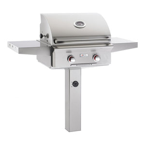 AOG 24-Inch T-Series 2-Burner Freestanding Gas Grill On In-Ground Post