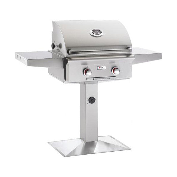 AOG 24-Inch T-Series 2-Burner Freestanding Gas Grill on Pedestal