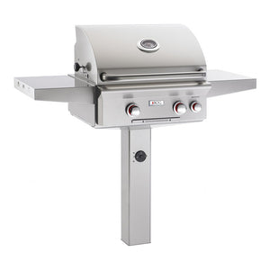 AOG 24-Inch T-Series 2-Burner Freestanding Gas Grill On In-Ground Post-24GT