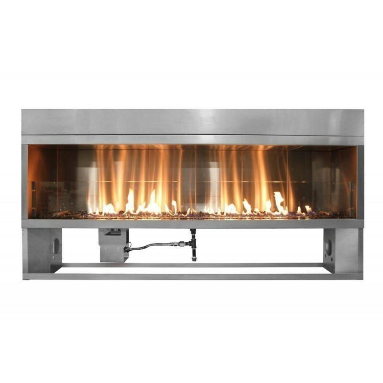 Firegear Kalea Bay 48-inch Linear Outdoor Fireplace with LED Lights