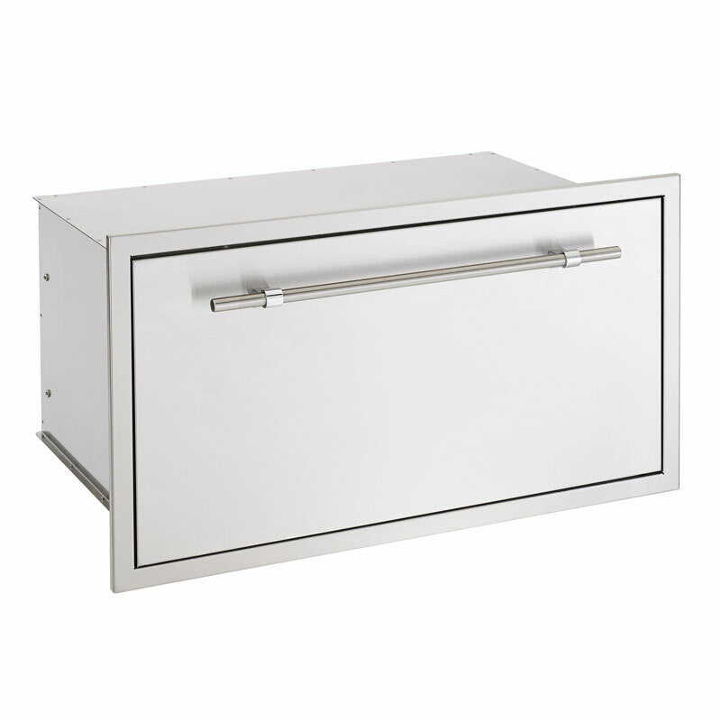 AMG 36x20" North American Stainless Steel Extra Large Storage Drawer w/ Matching AMG Handle (SSDR1-36AMG)