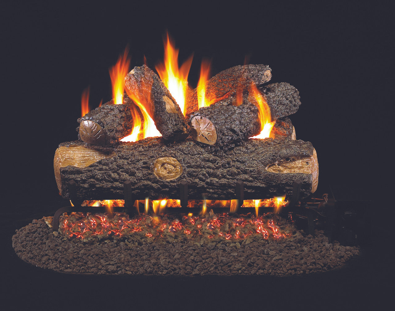 Real Fyre Woodland Oak Vented Gas Logs (WO-24), 24-Inch