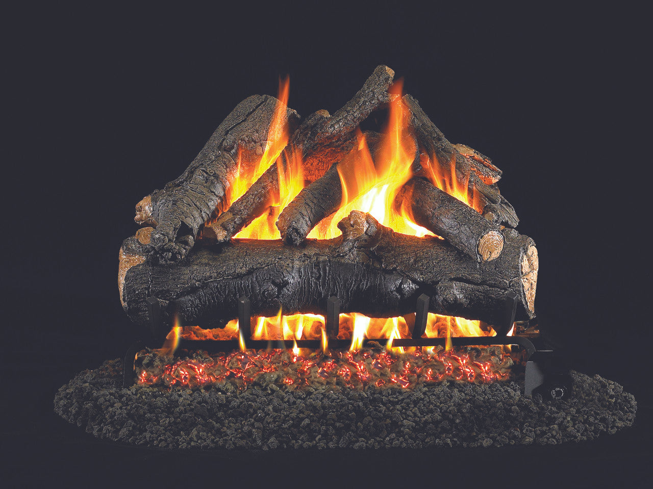 Real Fyre American Oak Vented Gas Logs (AO-24), 24-Inch