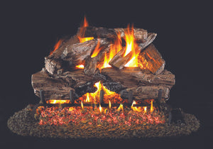 Real Fyre Charred Cedar Vented Gas Logs (CHCR-24), 24-Inch