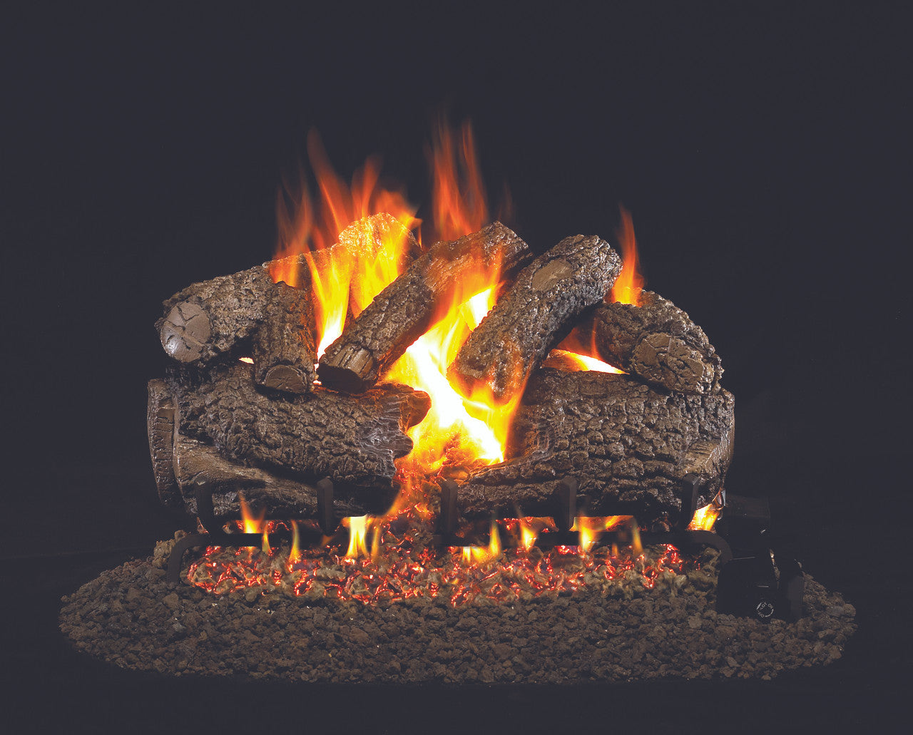 Real Fyre Charred Forest Oak Vented Gas Logs (CHF-24), 24-Inch