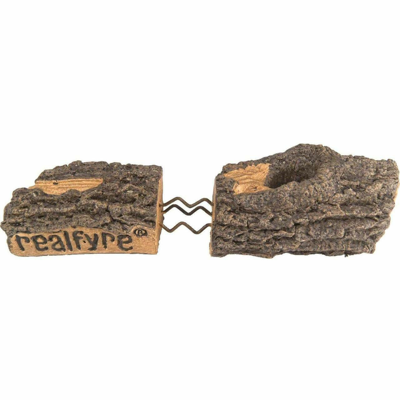 Real Fyre See-Thru Mountain Birch Vented Gas Logs (MBW-2-24), 24-Inch