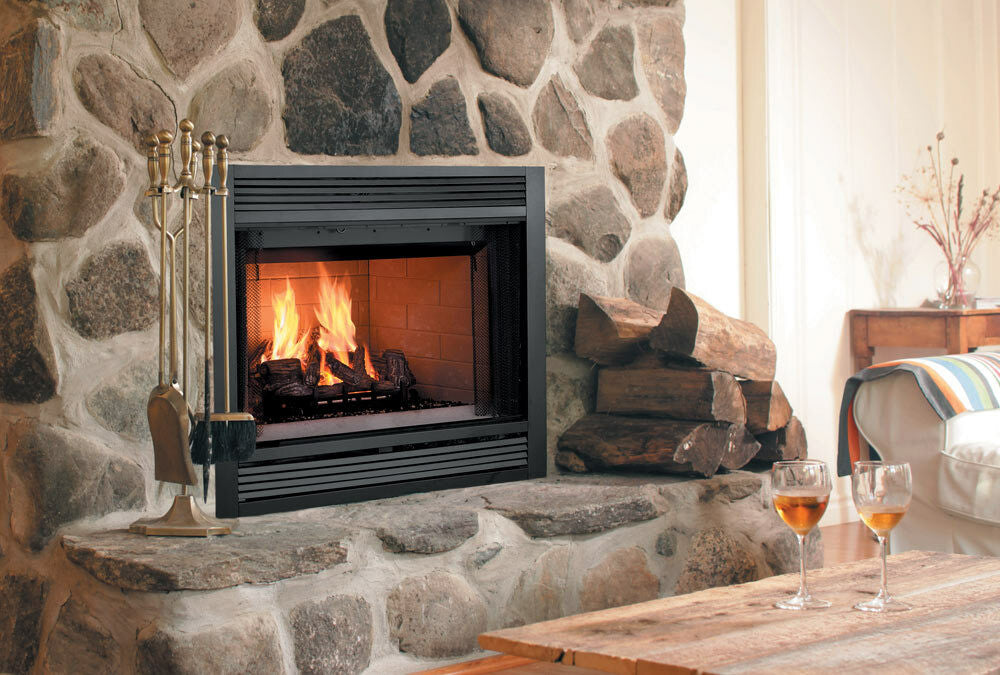 Majestic Sovereign Heat Circulating Wood Burning Fireplace - 36 Inch