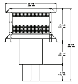 Majestic ST375SS Stainless Steel Square Termination Cap