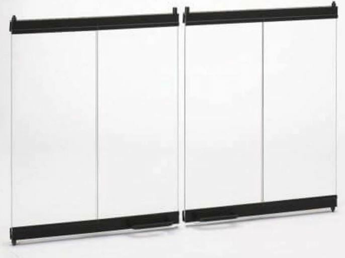 Majestic Bi-Fold Glass Doors with Black Trim for 42 - DM1242