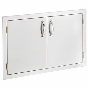 33" North American Stainless Steel Double Access Door w/ Masonry Frame Return (SSDD-33M)