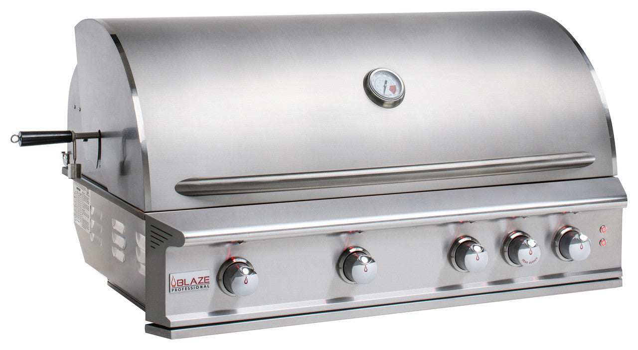 Blaze Professional 44-Inch 4 Burner Built-In Gas Grill With Rear Infrared Burner