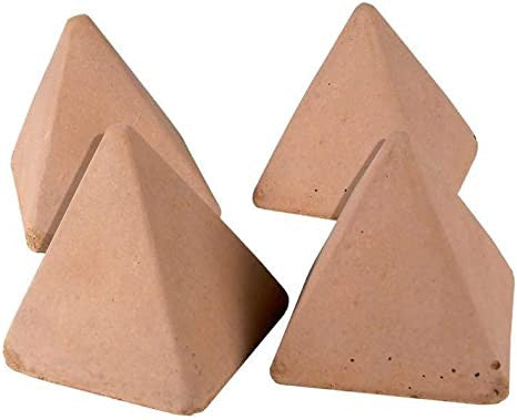 Real Fyre Geo Pyramids Geo-PT-4 Two small and Two Large - Terracotta