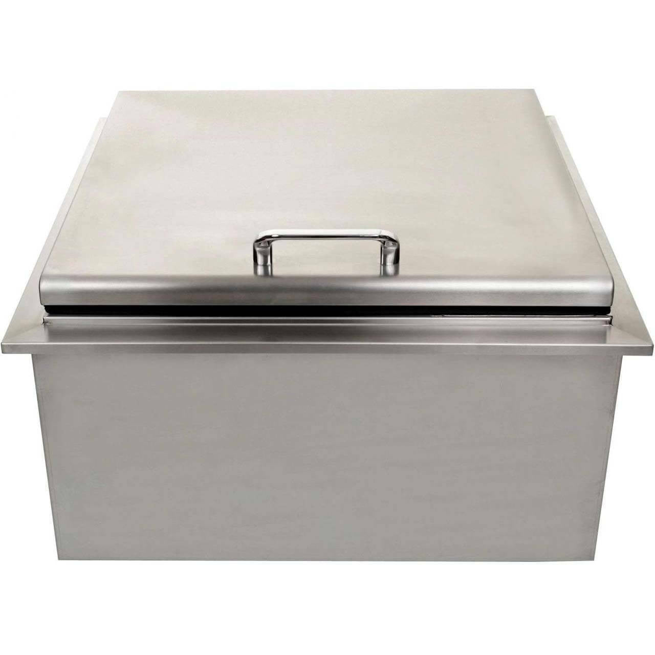 DIY BBQ 18x18 Inch Drop In Ice Bin **Lifetime Warranty**-closed