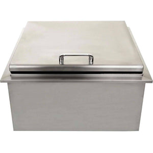 DIY BBQ 18x18 Inch Drop In Ice Bin **Lifetime Warranty**-closed