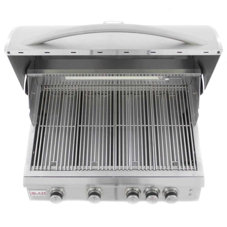 Blaze Outdoor Products Blaze 32 Inch Lighted 4-Burner Gas Grill With Rear Burner 4LTE DIY BBQ LLC