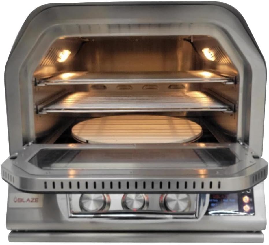 Blaze 26-Inch Gas Outdoor Pizza Oven With Rotisserie