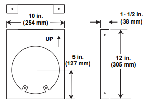 Majestic DVP-HVS Horizontal Pipe Support - 5 Inch Diameter