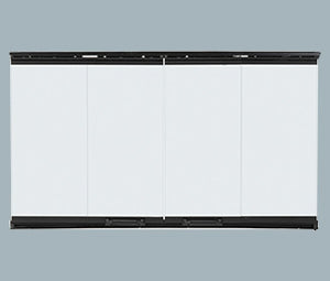 Majestic Bi-Fold Glass Doors with Black Trim - DM1036