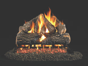 Real Fyre Charred Oak Vented Gas Logs (CHD-24), 24-Inch