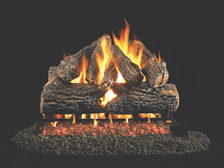 Real Fyre Charred Oak Vented Gas Logs (CHD-24), 24-Inch