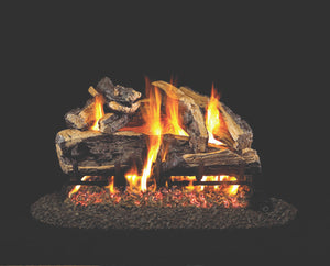 Real Fyre Charred Rugged Split Oak Vented Log Set (CHRRSO-18/20), 18-Inch