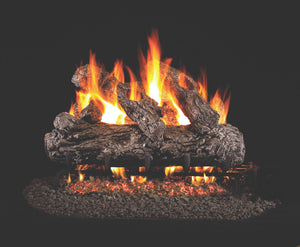 Real Fyre Rustic Oak Vented Gas Logs (HR-30), 30-Inch