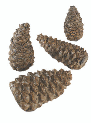 Real Fyre Wilderness Pine Cones - Set of 4