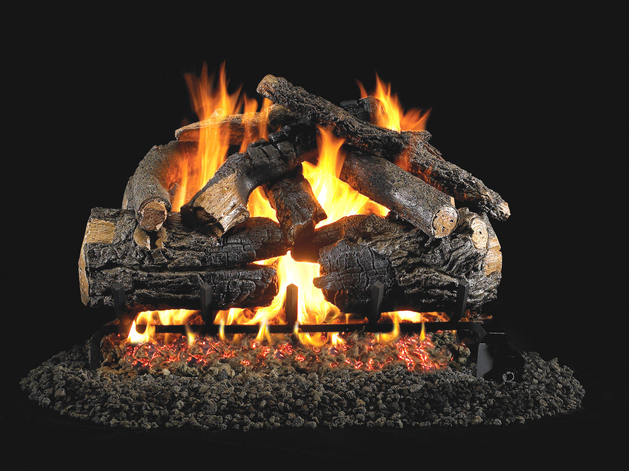 Real Fyre Pioneer Oak Vented Gas Logs (PN-30), 30-Inch