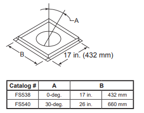 Majestic FS540 30 Degree Firestop Spacer - 11 Inch Diameter