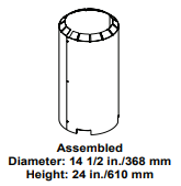 Majestic AS8 Attic Insulation Shield with Straight Flue